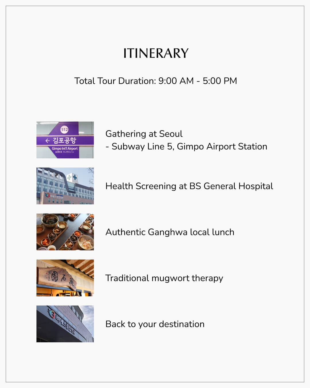 Incheon Health Checkup One-Day Tour | Ancient Remedy & Modern Health Screening